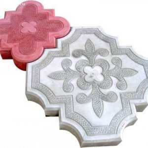 Тротуарная плитка "Гжель" 30x30 двухцветная