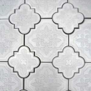 Тротуарная плитка "Гжель" 30x30 двухцветная