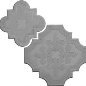 Тротуарная плитка "Гжель" 30x30 двухцветная