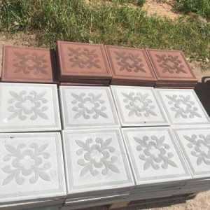 Тротуарная плитка "Краковский квадрат (Цветок)" 30x30